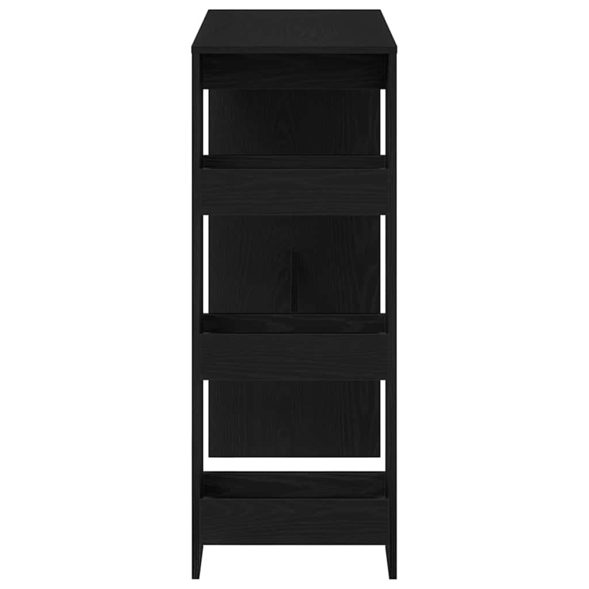 vidaXL Τραπέζι Μπαρ με Ράφια από Μαύρη Δρυς 90x40x103,5 εκ. από Τεχνητό Ξύλο