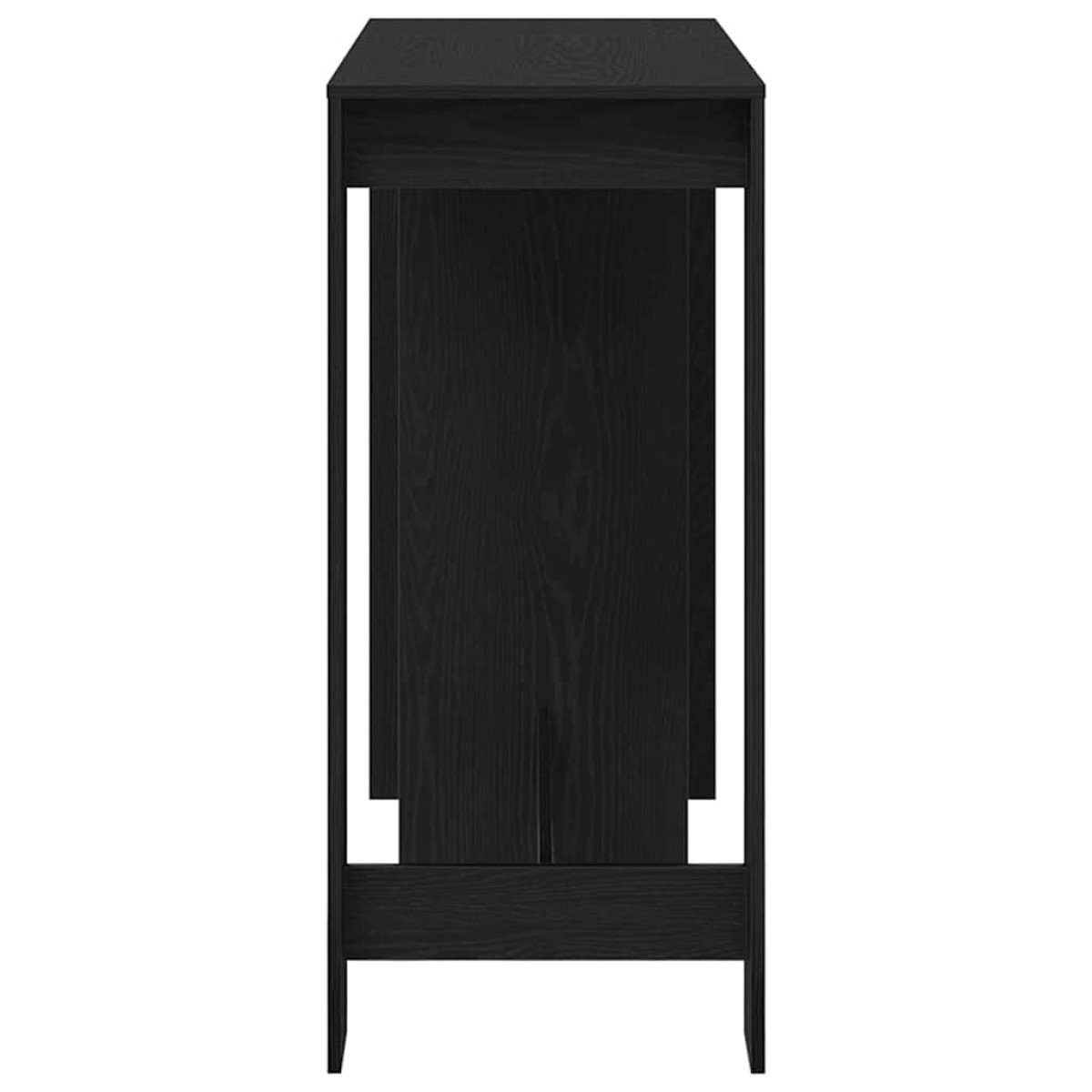 vidaXL Τραπέζι μπαρ 124 x 46 x 103.5 εκ Επεξεργασμένο Ξύλο Μαύρη Οξυά