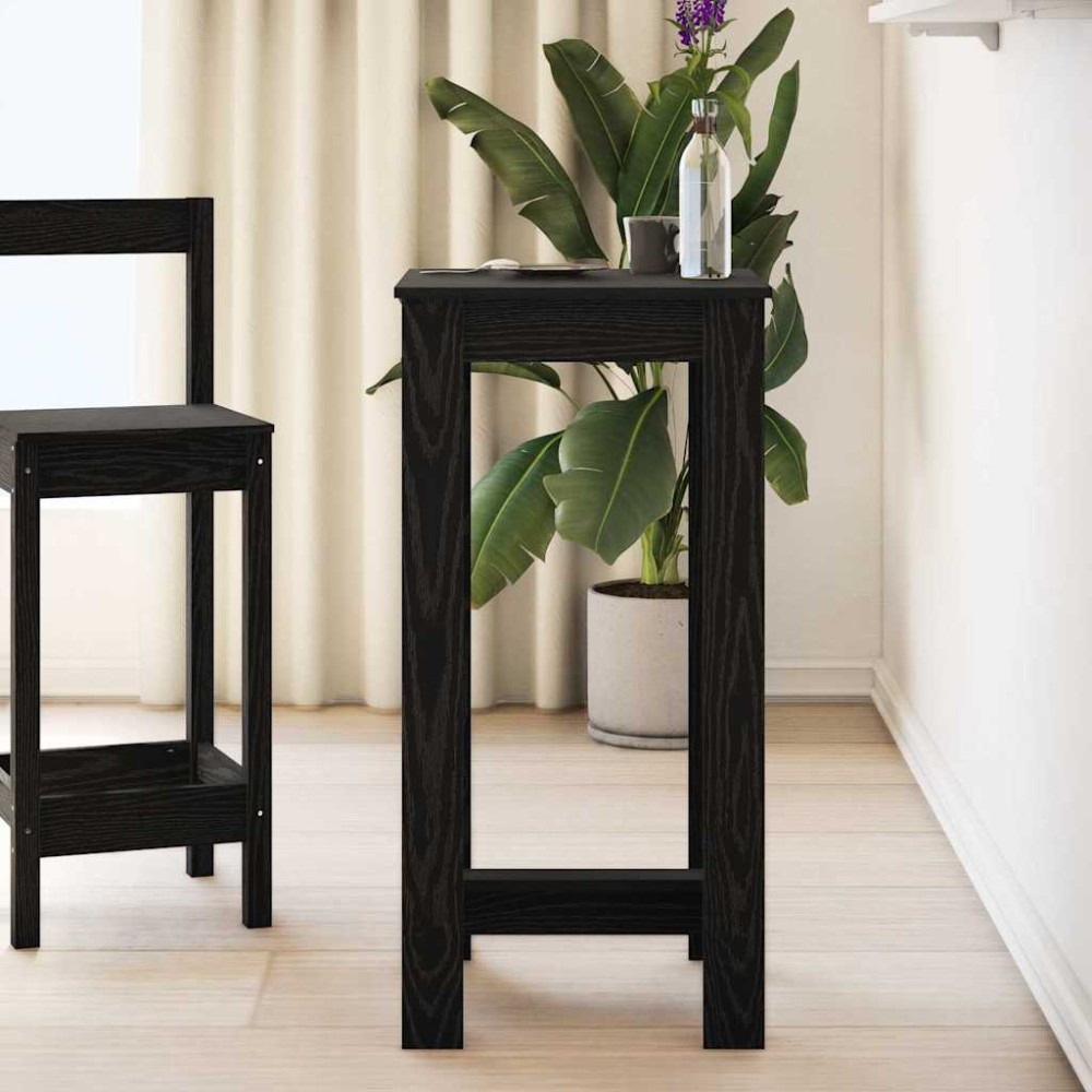 vidaXL Τραπέζι μπαρ 51 x 50 x 103.5 εκ. Επεξεργασμένο Ξύλο Μαύρη Οξυά