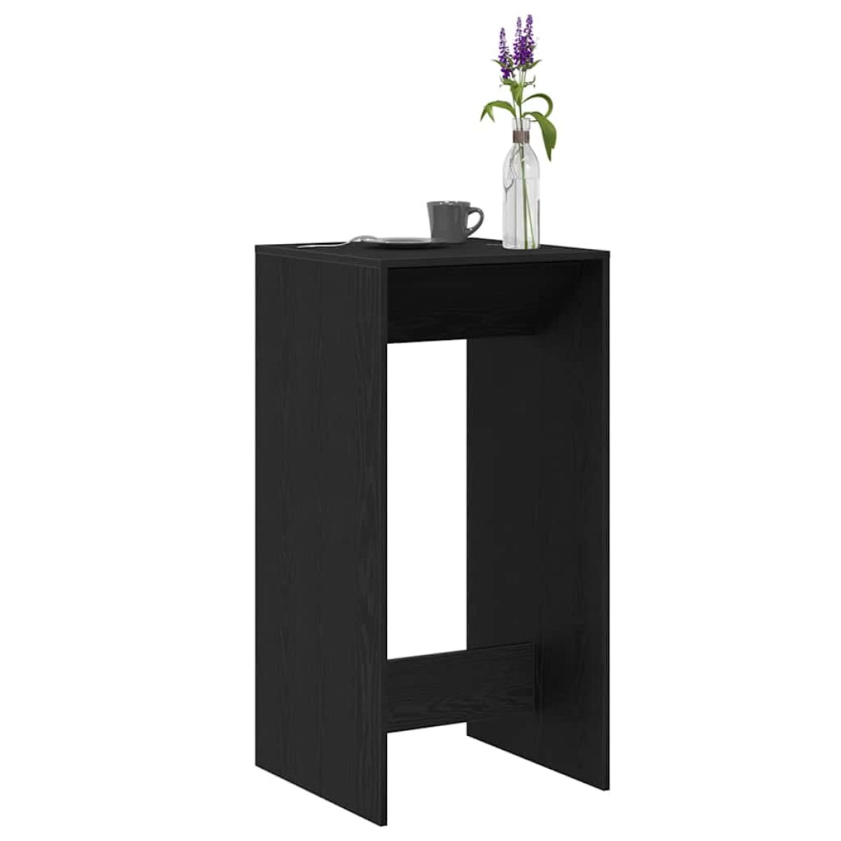 vidaXL Τραπέζι μπαρ 51 x 50 x 103,5 εκ. Επεξεργασμένο Ξύλο Μαύρη Οξυά