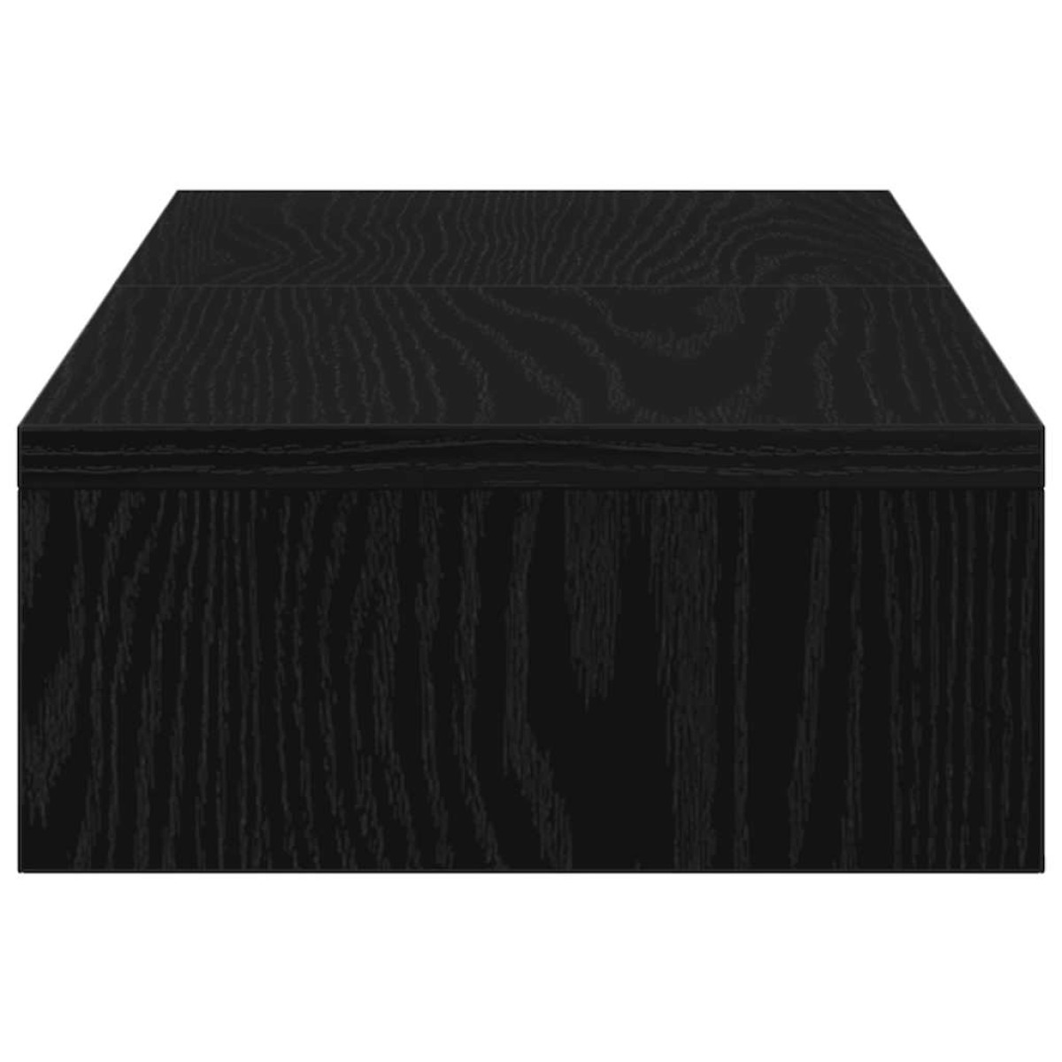 vidaXL Βάση Οθόνης Ρυθμιζόμενη Μαύρη Δρυς 60x24x10,5 εκ. από Τεχνητό Ξύλο