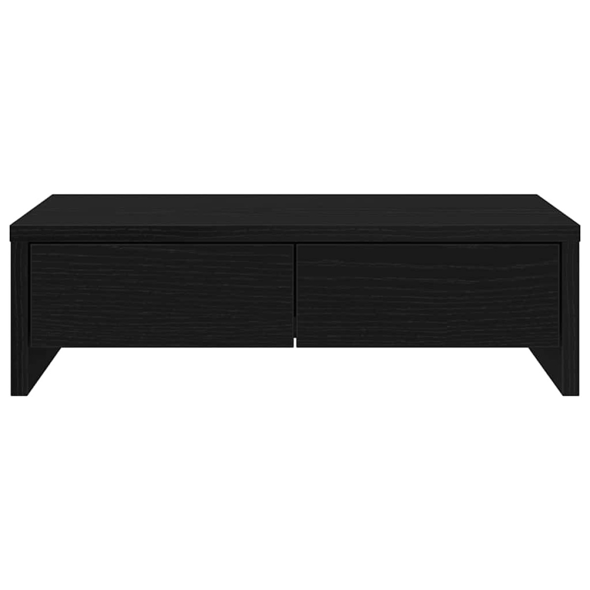 vidaXL Βάση Οθόνης με Συρτάρια Μαύρη Δρυς 50x27x15 εκ. από Τεχνητό Ξύλο