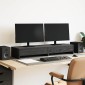 vidaXL Βάση Οθόνης με Συρτάρια Μαύρη Δρυς 100x27x15 εκ. από Τεχνητό Ξύλο