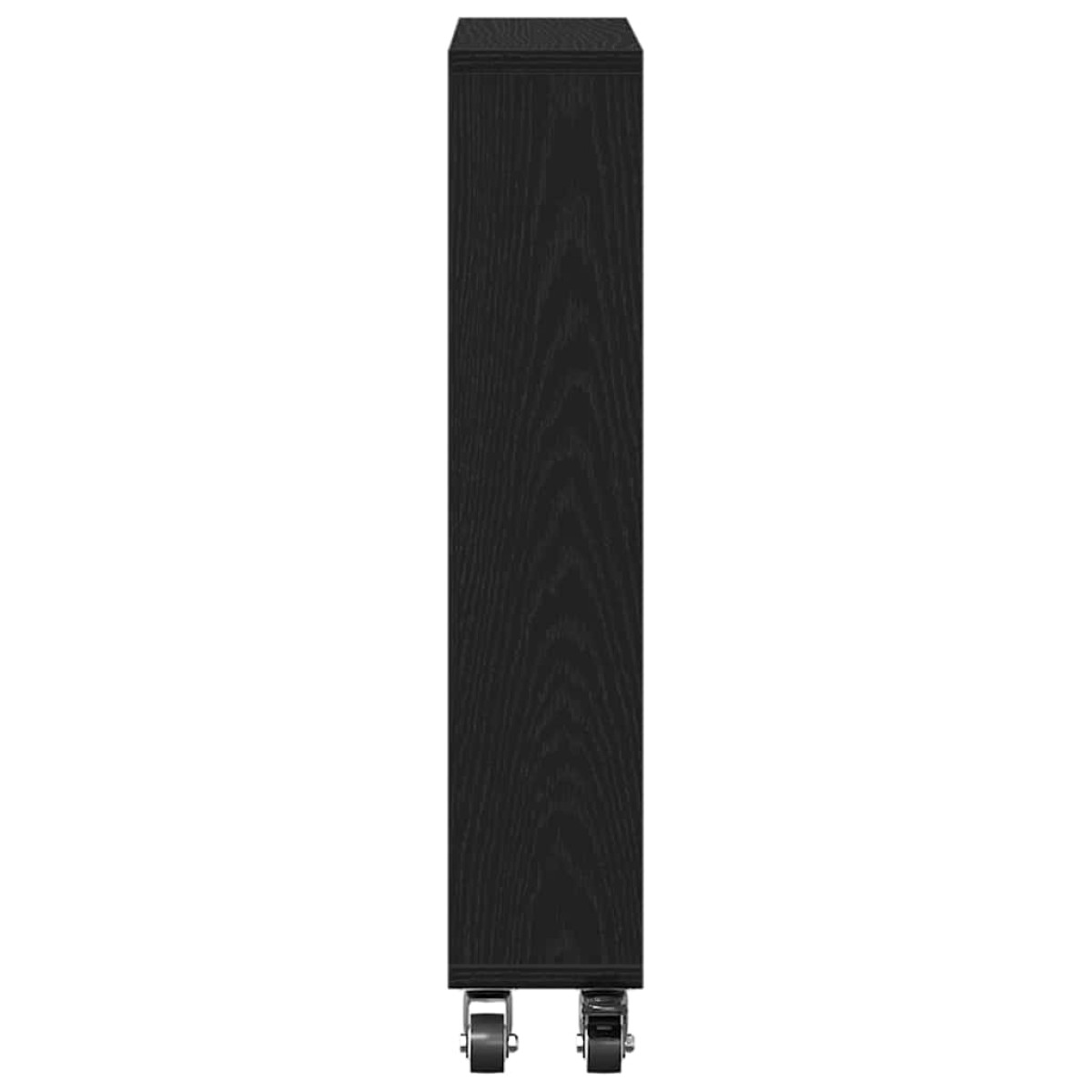 vidaXL Λεπτό Καρότσι Αποθήκευσης 3 επίπεδα 48 x 13 x 68 εκ. Μαύρη Οξυά