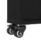 vidaXL Λεπτό Καρότσι Αποθήκευσης 3 επίπεδα 48 x 13 x 68 εκ. Μαύρη Οξυά