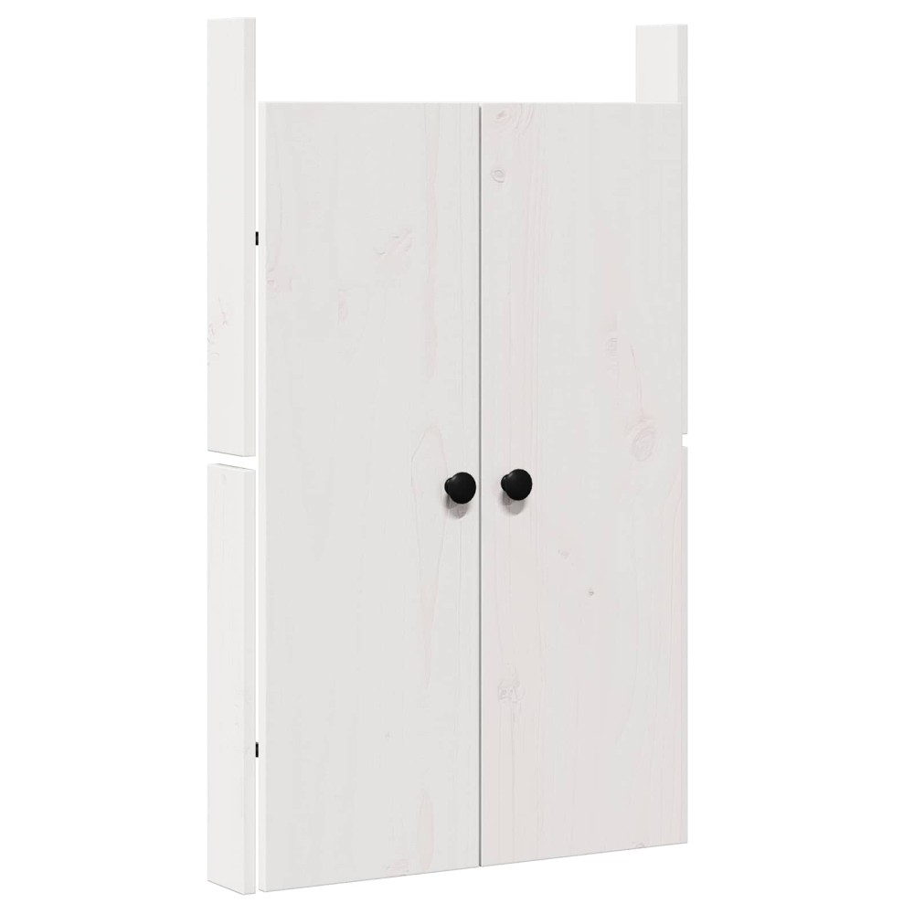 vidaXL Πόρτα κουζίνας MEPPEL Λευκό 50 x 9 x 82 εκ Μασίφ ξύλο πεύκου