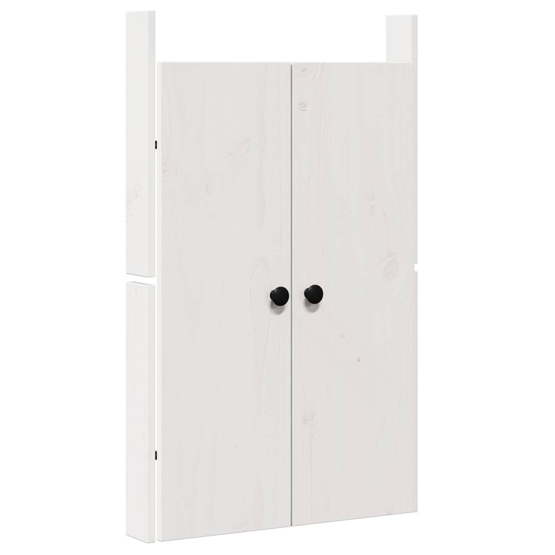 vidaXL Πόρτα κουζίνας MEPPEL Λευκό 50 x 9 x 82 εκ Μασίφ ξύλο πεύκου