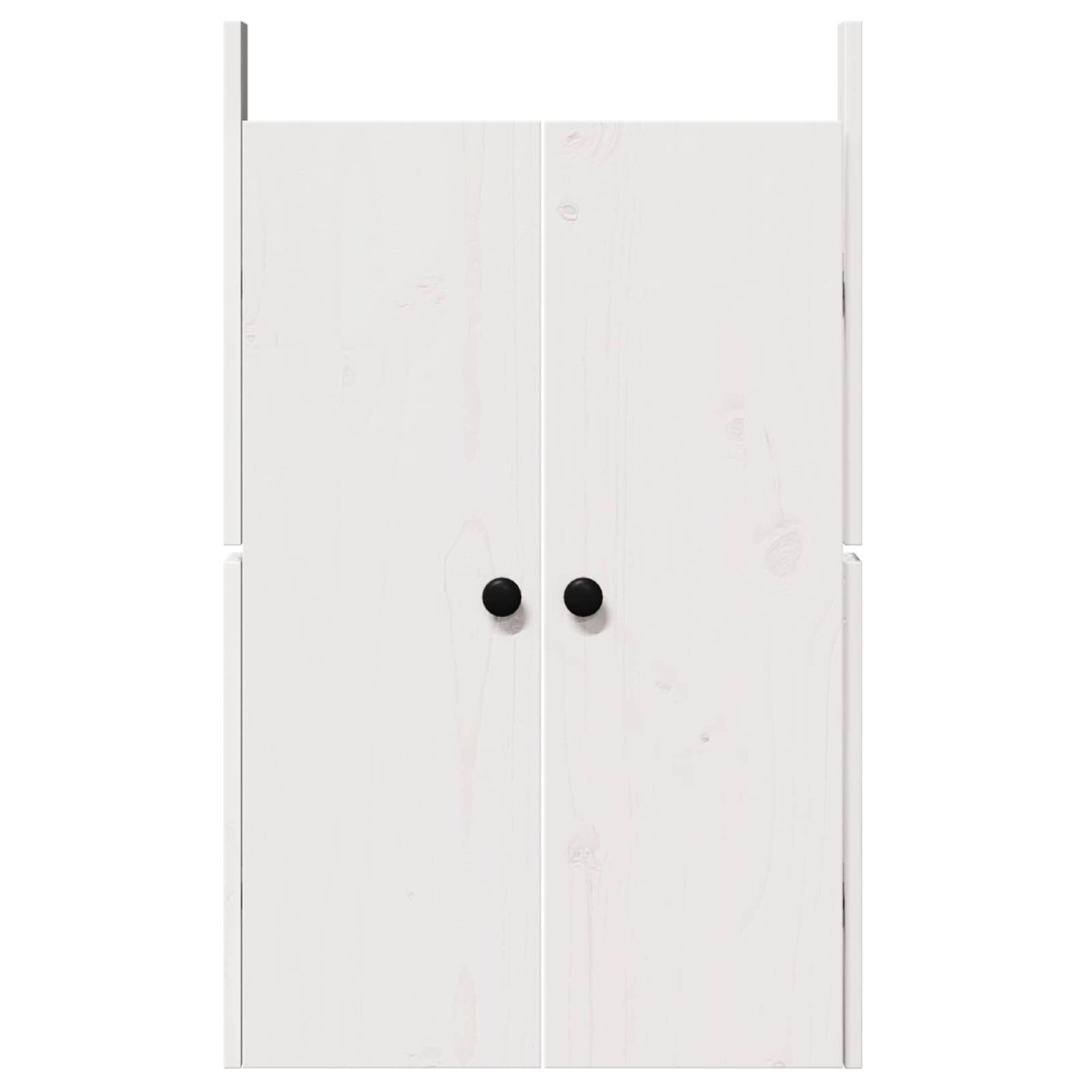 vidaXL Πόρτα κουζίνας MEPPEL Λευκό 50 x 9 x 82 εκ Μασίφ ξύλο πεύκου