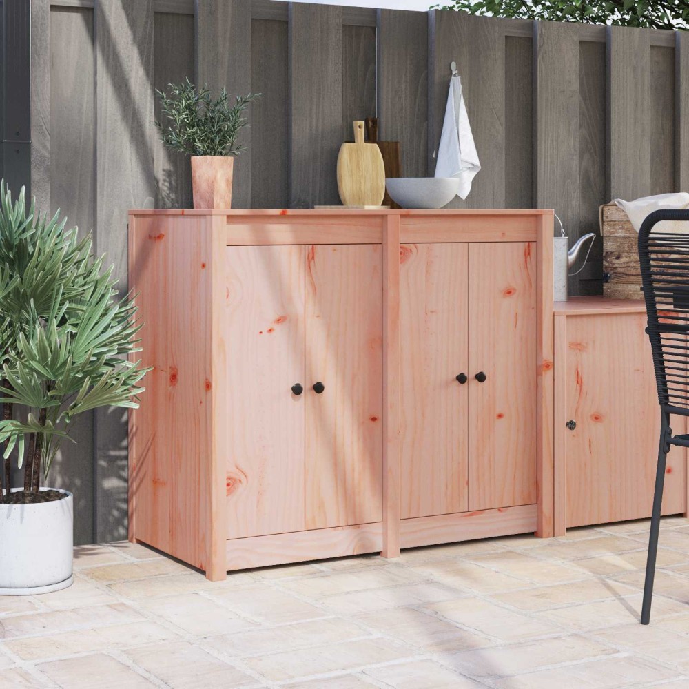 vidaXL Πόρτα κουζίνας MEPPEL 2 τμχ. Καφέ 50 x 9 x 82 εκ ξύλο duglasias