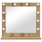 vidaXL Καθρέφτης τουαλέτας Artisan Oak 60 x 55 x 18 εκ. Ορθογώνιος