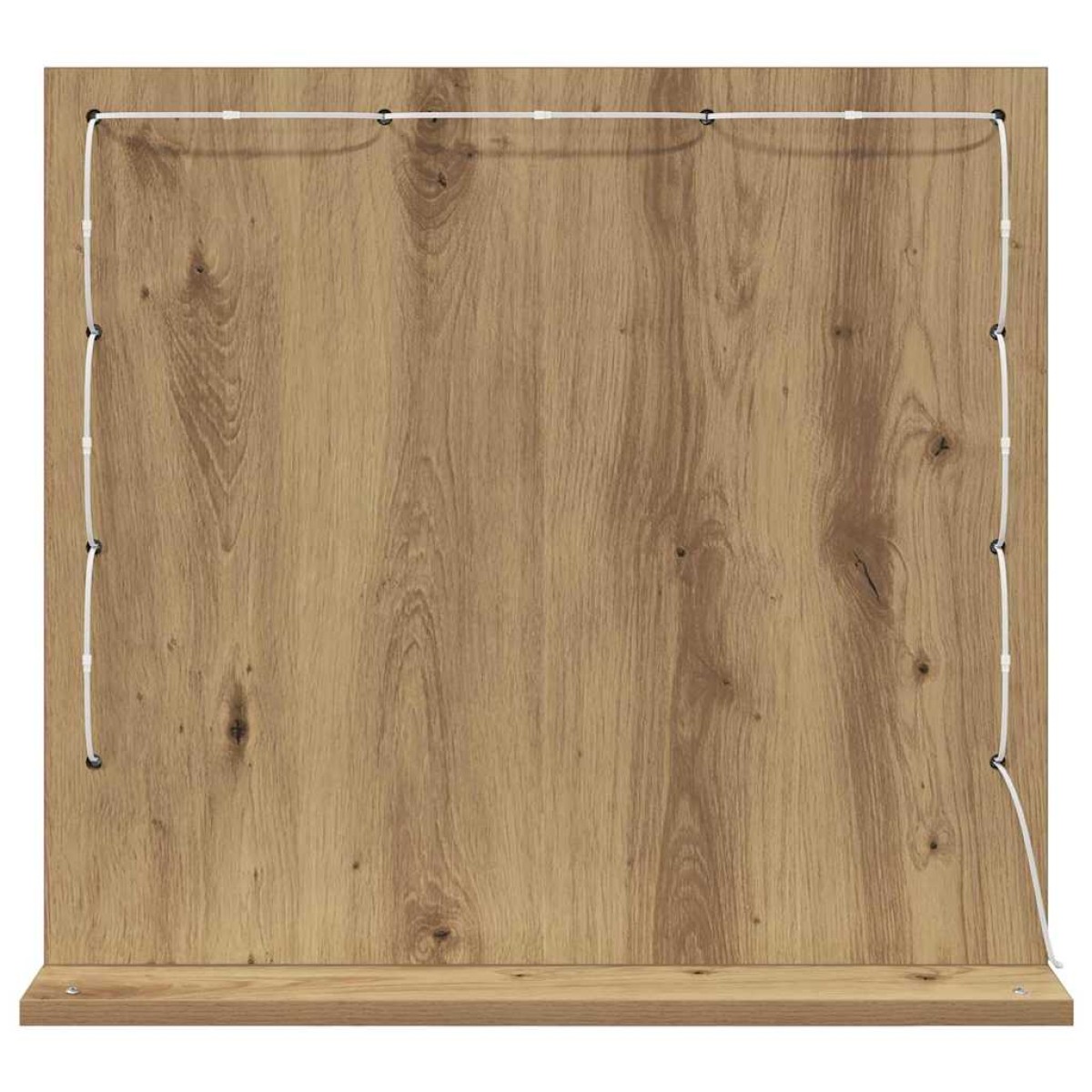vidaXL Καθρέφτης τουαλέτας Artisan Oak 60 x 55 x 18 εκ. Ορθογώνιος