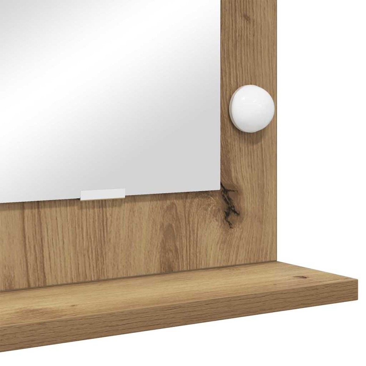 vidaXL Καθρέφτης τουαλέτας Artisan Oak 60 x 55 x 18 εκ. Ορθογώνιος