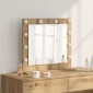 vidaXL Καθρέφτης τουαλέτας Artisan Oak 60 x 55 x 18 εκ. Ορθογώνιος