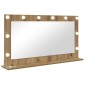 vidaXL Καθρέφτης τουαλέτας Artisan Oak 100 x 55 x 18 εκ. Ορθογώνιος