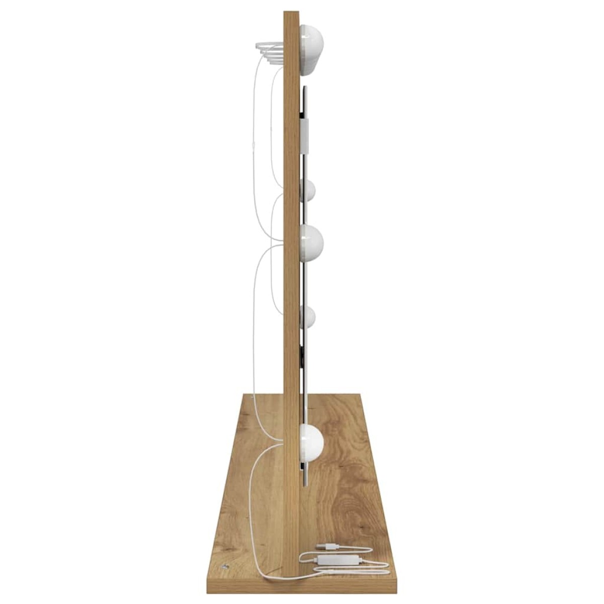 vidaXL Καθρέφτης τουαλέτας Artisan Oak 100 x 55 x 18 εκ. Ορθογώνιος