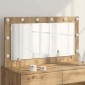 vidaXL Καθρέφτης τουαλέτας Artisan Oak 100 x 55 x 18 εκ. Ορθογώνιος