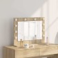 vidaXL Καθρέφτης τουαλέτας Ορθογώνιος Δρύς Sonoma 60 x 45 x 18 εκ.