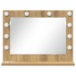 vidaXL Καθρέφτης τουαλέτας Artisan Oak 60 x 45 x 18 εκ. Ορθογώνιος