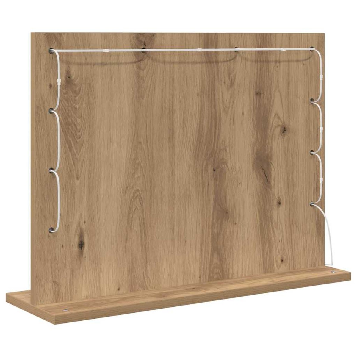 vidaXL Καθρέφτης τουαλέτας Artisan Oak 60 x 45 x 18 εκ. Ορθογώνιος