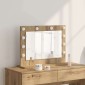 vidaXL Καθρέφτης τουαλέτας Artisan Oak 60 x 45 x 18 εκ. Ορθογώνιος