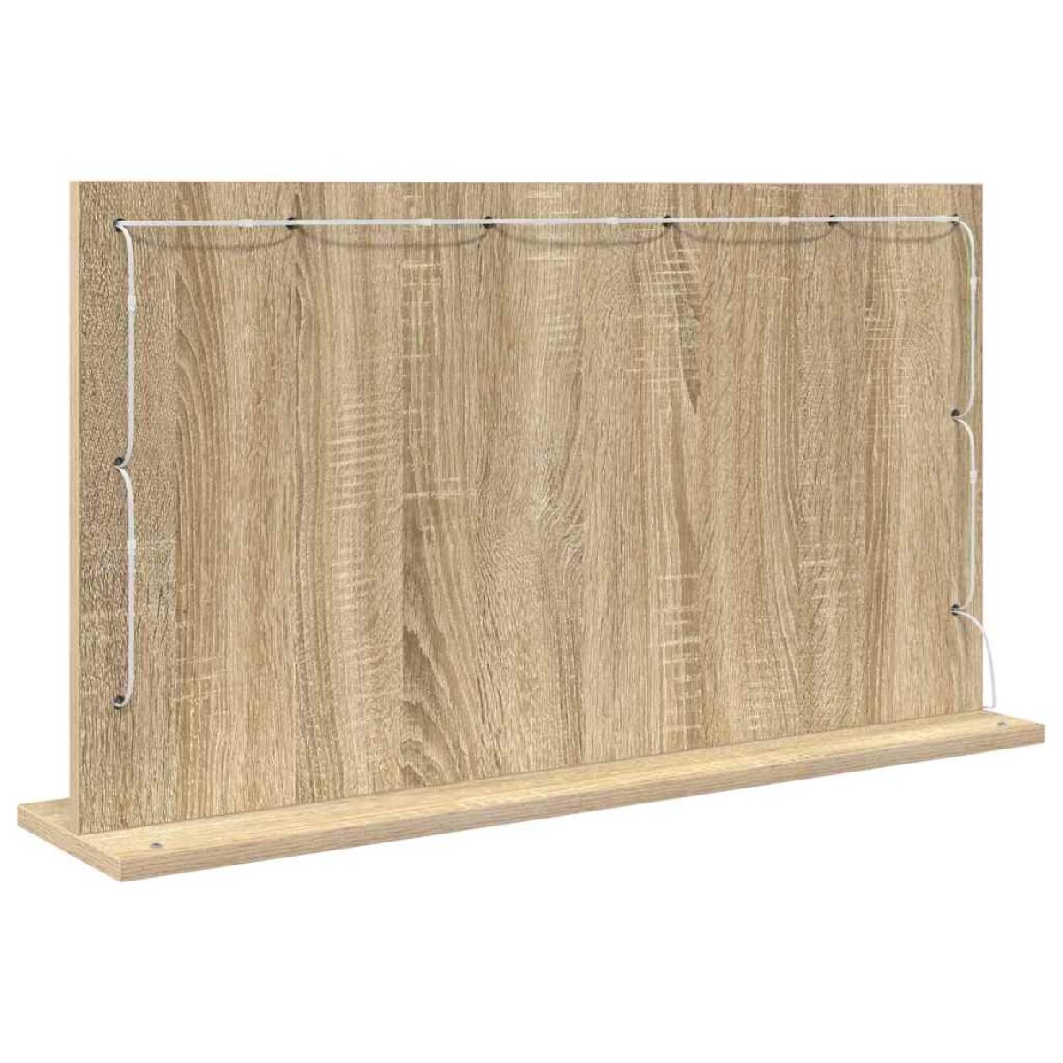 vidaXL Καθρέφτης τουαλέτας Ορθογώνιος Δρύς Sonoma 80 x 45 x 18 εκ.