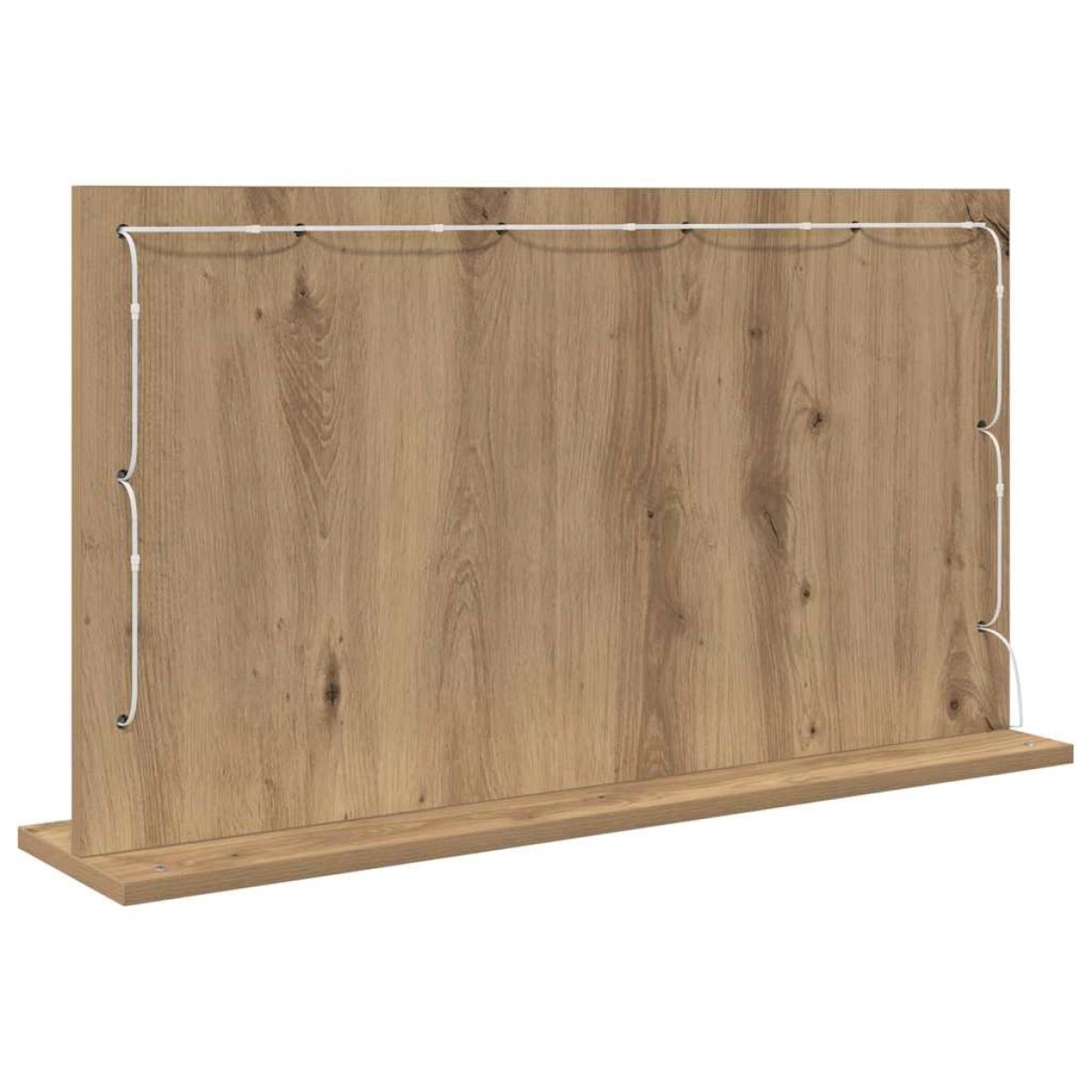 vidaXL Καθρέφτης τουαλέτας Artisan Oak 80 x 45 x 18 εκ. Ορθογώνιος