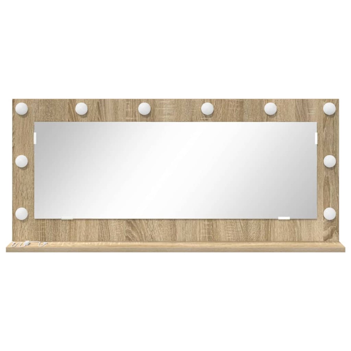 vidaXL Καθρέφτης τουαλέτας Ορθογώνιος Δρύς Sonoma 100 x 45 x 18 εκ.