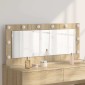 vidaXL Καθρέφτης τουαλέτας Ορθογώνιος Δρύς Sonoma 100 x 45 x 18 εκ.