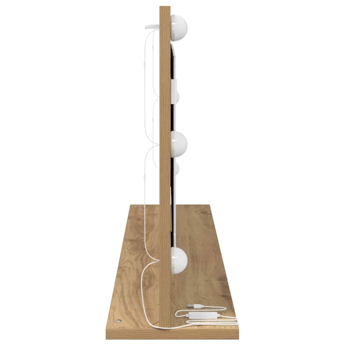 vidaXL Καθρέφτης τουαλέτας Artisan Oak 100 x 45 x 18 εκ. Ορθογώνιος