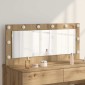 vidaXL Καθρέφτης τουαλέτας Artisan Oak 100 x 45 x 18 εκ. Ορθογώνιος