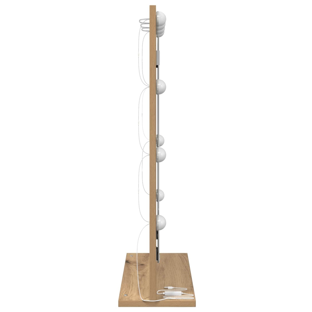 vidaXL Καθρέφτης τουαλέτας Artisan Oak 70 x 50 x 18 εκ. Ορθογώνιος