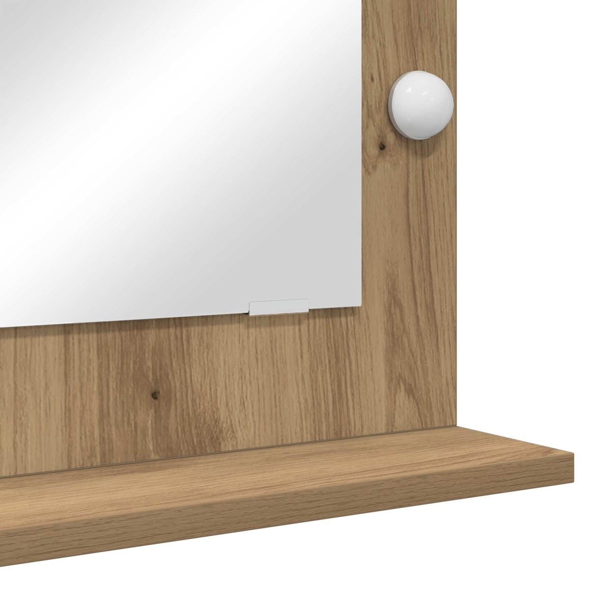 vidaXL Καθρέφτης τουαλέτας Artisan Oak 70 x 50 x 18 εκ. Ορθογώνιος