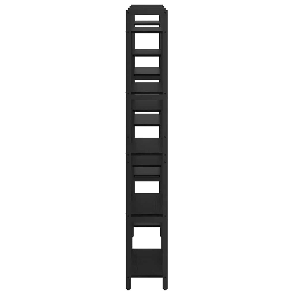 vidaXL Ράφι Βιβλίων 156 x 25 x 167 εκ. Επεξεργασμένο Ξύλο Μαύρη Οξυά