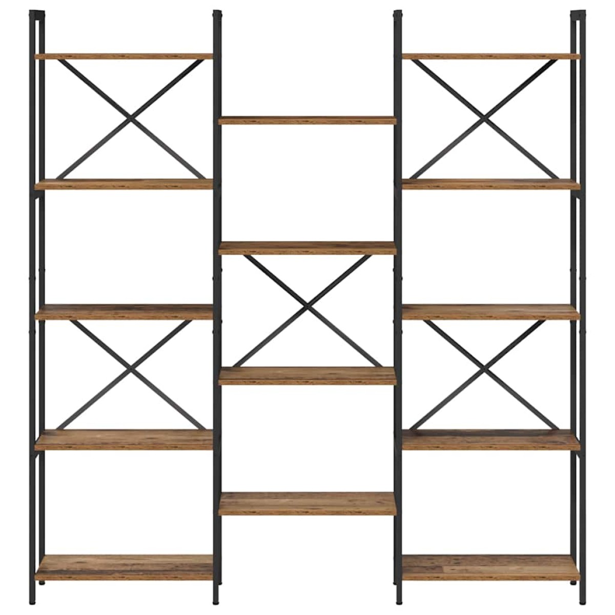 vidaXL Ράφι Βιβλίων 156 x 25 x 167 εκ. Επεξεργασμένο Ξύλο Παλαιό ξύλο