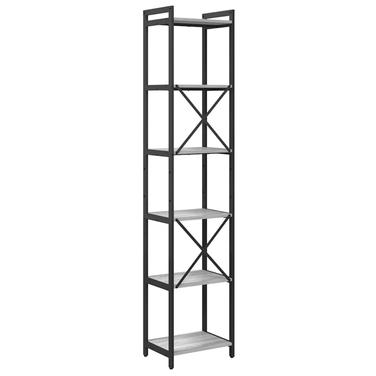 vidaXL Ράφι Βιβλίων 40 x 30 x 189,5 εκ Επεξεργασμένο Ξύλο Γκρι sonoma