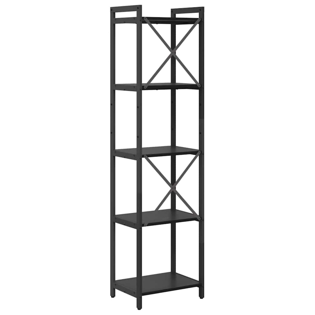 vidaXL Ράφι Βιβλίων 40 x 30 x 155 εκ Επεξεργασμένο Ξύλο Μαύρη Οξυά