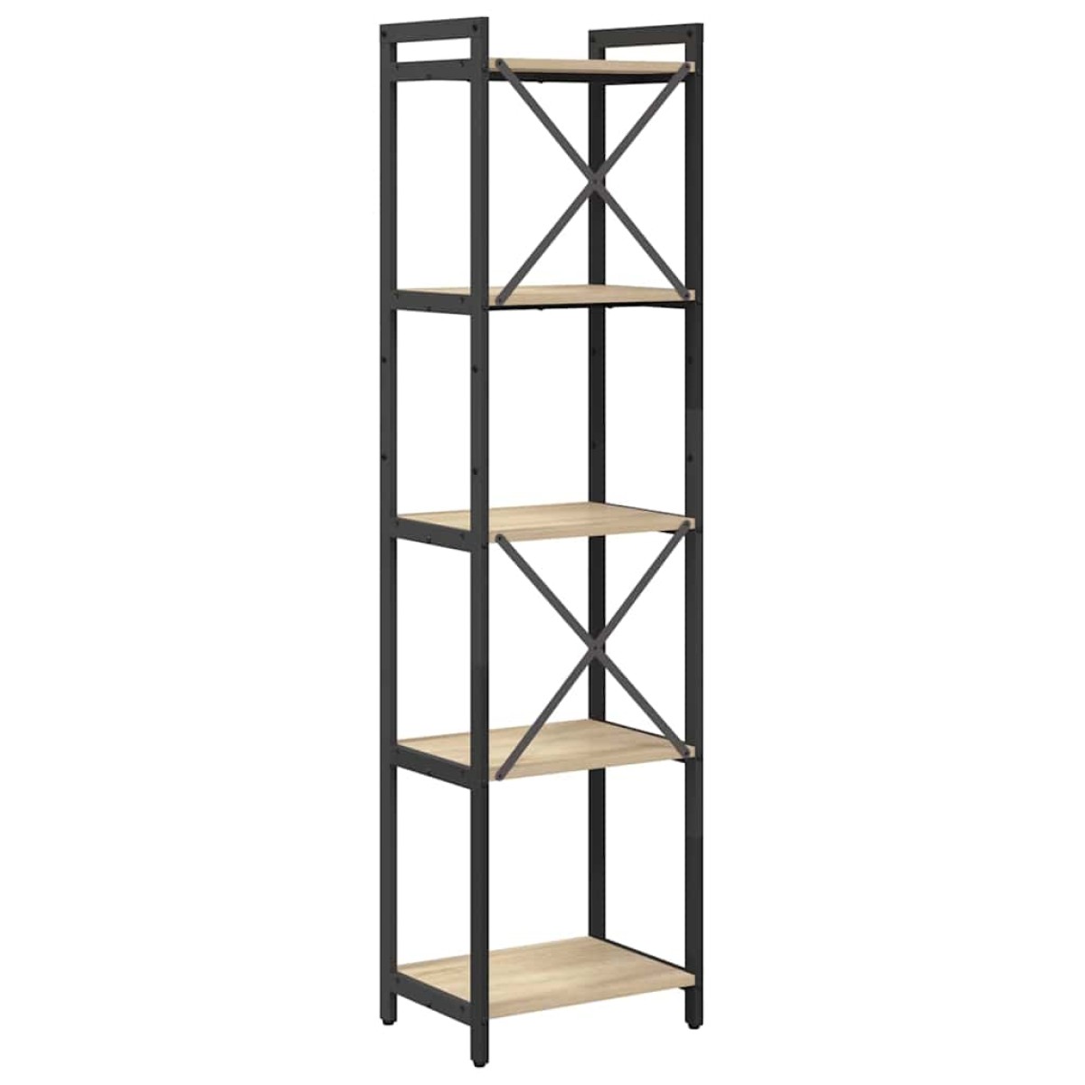 vidaXL Ράφι Βιβλίων 40 x 30 x 155 εκ Επεξεργασμένο Ξύλο Δρύς Sonoma