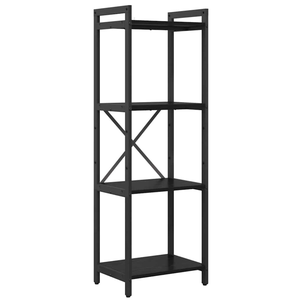 vidaXL Ράφι Βιβλίων 40 x 30 x 119 εκ Επεξεργασμένο Ξύλο Μαύρη Οξυά