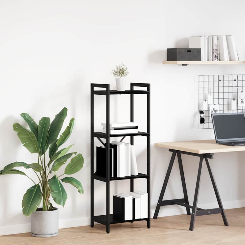 vidaXL Ράφι Βιβλίων 40 x 30 x 119 εκ Επεξεργασμένο Ξύλο Μαύρη Οξυά