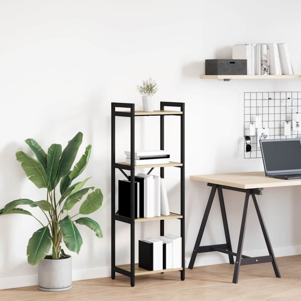 vidaXL Ράφι Βιβλίων 40 x 30 x 119 εκ Επεξεργασμένο Ξύλο Δρύς Sonoma