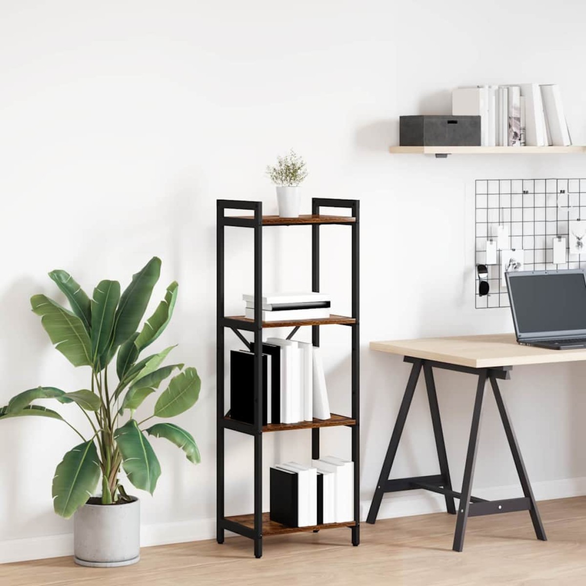 vidaXL Ράφι Βιβλίων 40 x 30 x 119 εκ Επεξεργασμένο Ξύλο Καπνιστό Δρύς