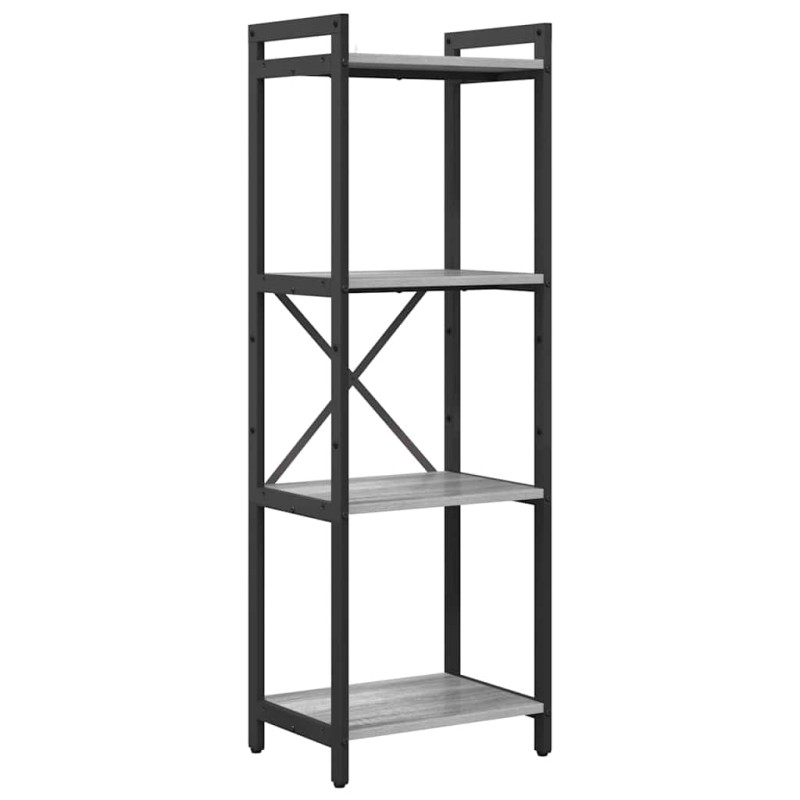 vidaXL Ράφι Βιβλίων 40 x 30 x 119 εκ Επεξεργασμένο Ξύλο Γκρι sonoma