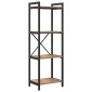 vidaXL Ράφι Βιβλίων 40 x 30 x 119 εκ Επεξεργασμένο Ξύλο Artisan Oak