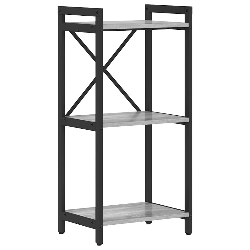 vidaXL Ράφι Βιβλίων 40 x 30 x 85 εκ Επεξεργασμένο Ξύλο Γκρι sonoma