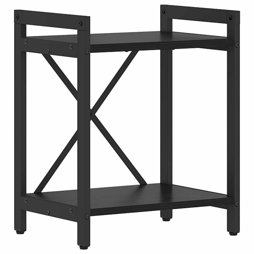 vidaXL Ράφι Βιβλίων 40 x 30 x 50 cm Επεξεργασμένο Ξύλο Μαύρη Οξυά