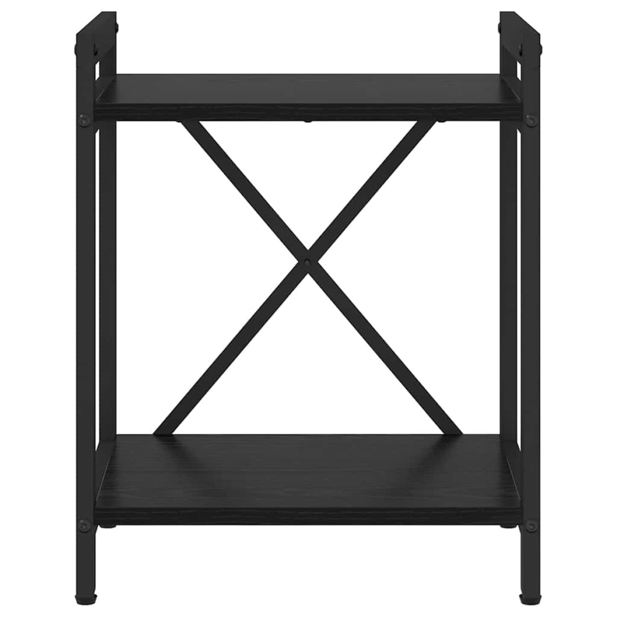 vidaXL Ράφι Βιβλίων 40 x 30 x 50 cm Επεξεργασμένο Ξύλο Μαύρη Οξυά