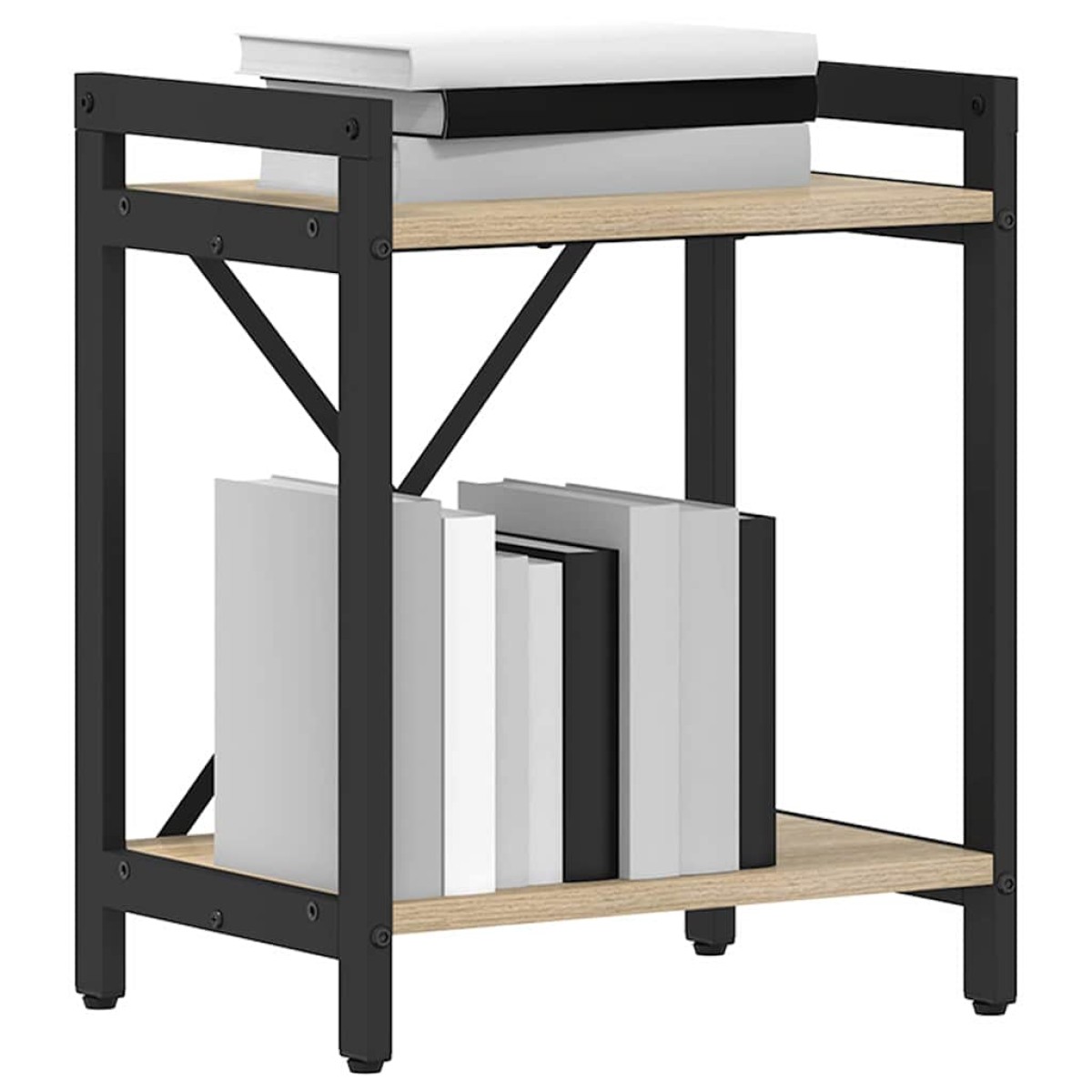 vidaXL Ράφι Βιβλίων 40 x 30 x 50 cm Επεξεργασμένο Ξύλο Δρύς Sonoma