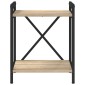 vidaXL Ράφι Βιβλίων 40 x 30 x 50 cm Επεξεργασμένο Ξύλο Δρύς Sonoma