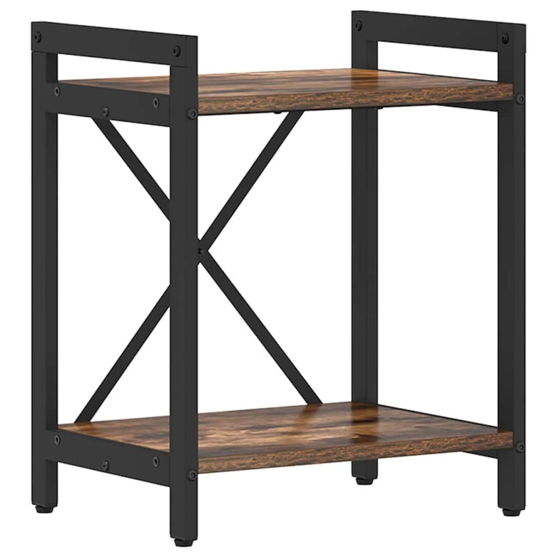vidaXL Ράφι Βιβλίων 40 x 30 x 50 cm Επεξεργασμένο Ξύλο Καπνιστό Δρύς