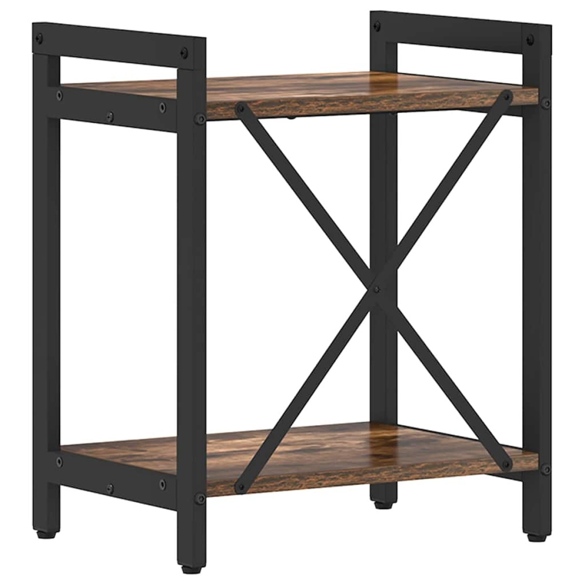 vidaXL Ράφι Βιβλίων 40 x 30 x 50 cm Επεξεργασμένο Ξύλο Καπνιστό Δρύς